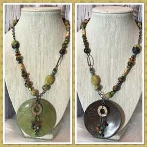 Retired Silpada Leaf Pendant Necklace N1855